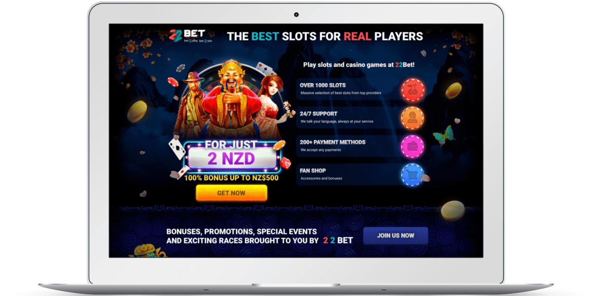 22Bet Casino $1 deposit bonus