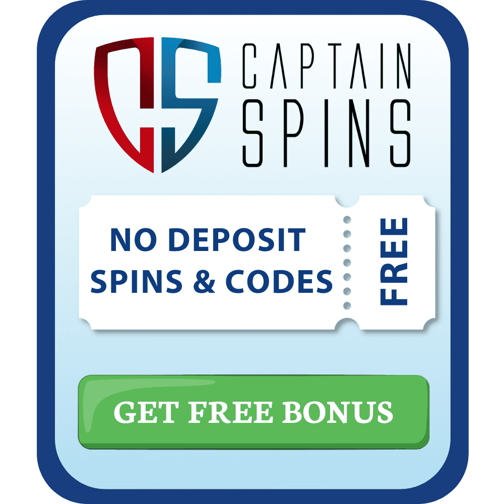 Captain Spins Casino no deposit bonuses