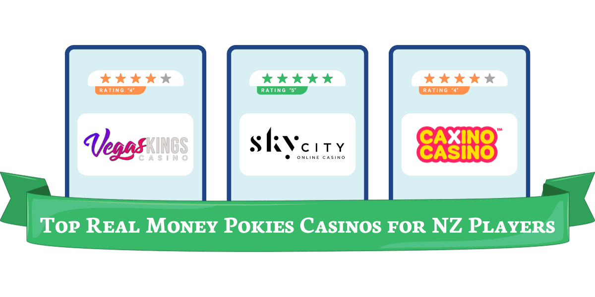 top real money pokies casinos NZ