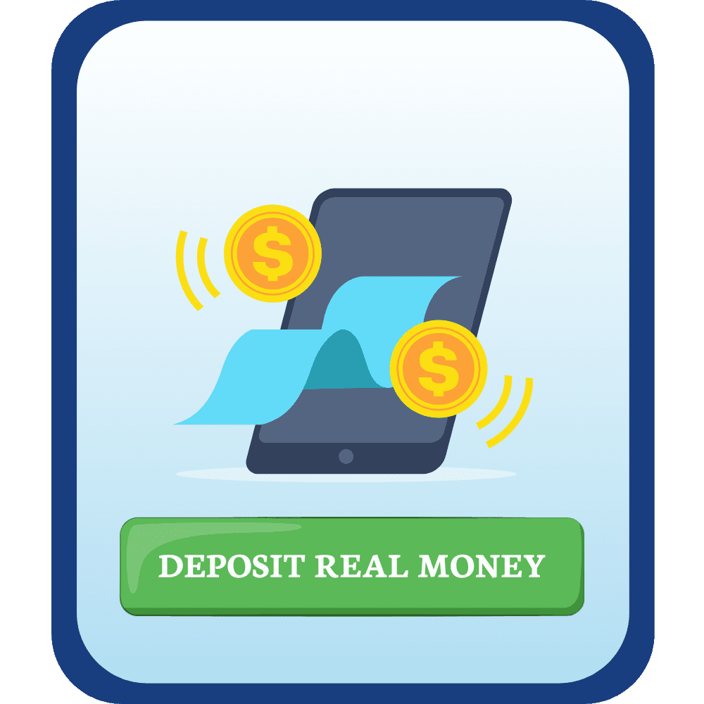 deposit real money